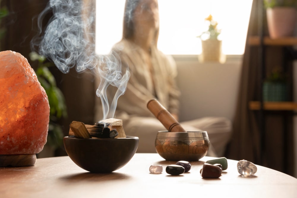 aromatherapy with meditation